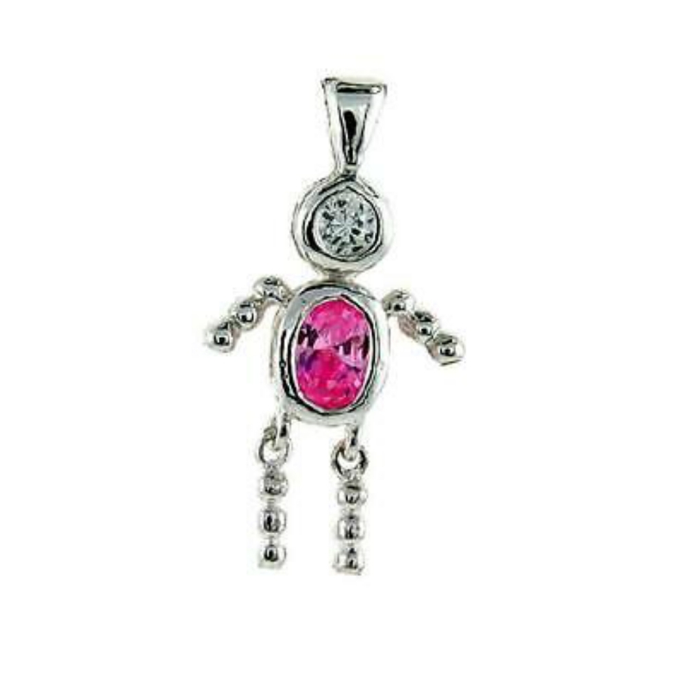 Charm/Pendant .925 Sterling Silver Birthstone